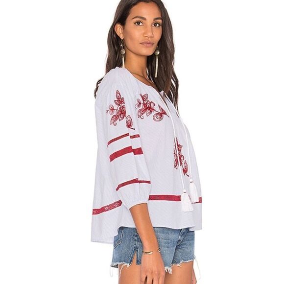 Velvet by Graham & Spencer Tagan top embroidered Size S - Picture 3 of 13